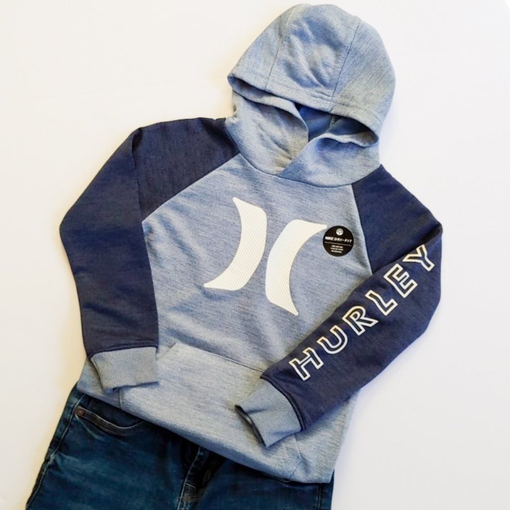 Hurley Dri-Fit Pullover Hoodie Blue - Size 4 - NWT